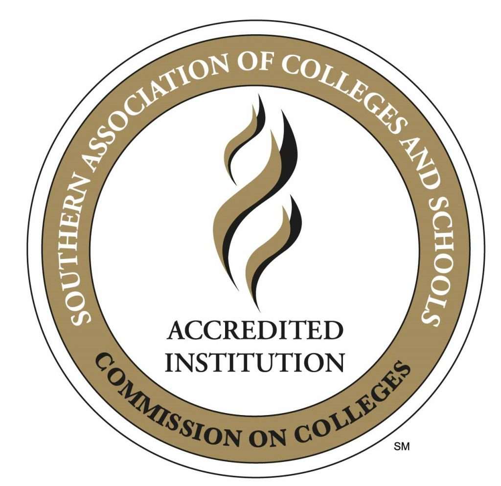 Southern Association of Colleges and Schools Commission on Colleges Accredited Institution Stamp